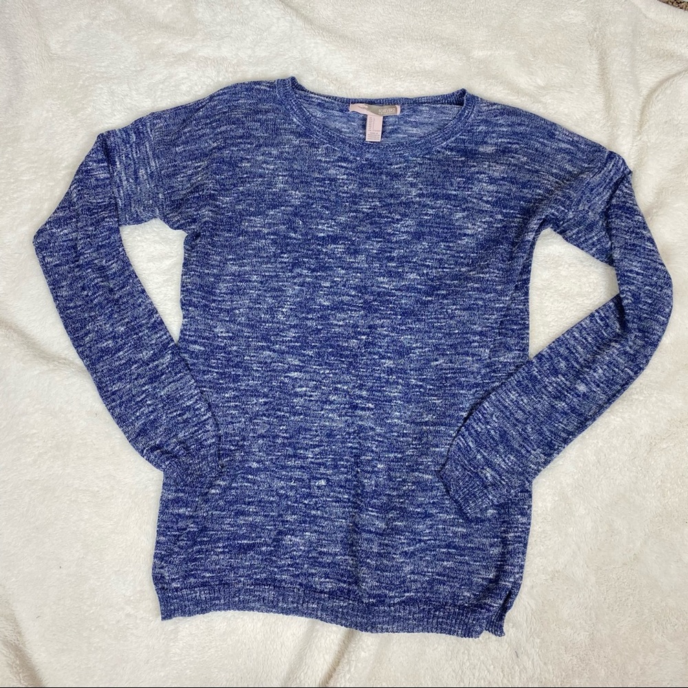 Forever 21 Lightweight Blue Heather Sweater Large